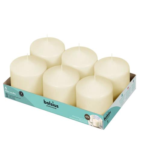 Bolsius Ivory Professional Pillar Candles 10cm x 10cm (Pack of 6)  £25.19