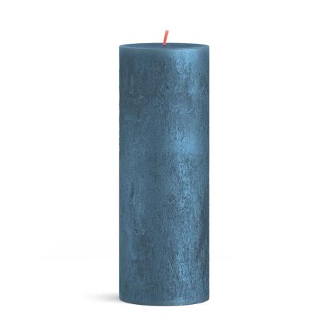 Bolsius Blue Shimmer Pillar Candle  19cm x 7cm  £9.89