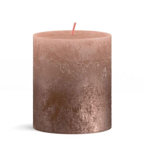 Bolsius Creamy Caramel & Copper Sunset Pillar Candle 8cm x 7cm  £5.39