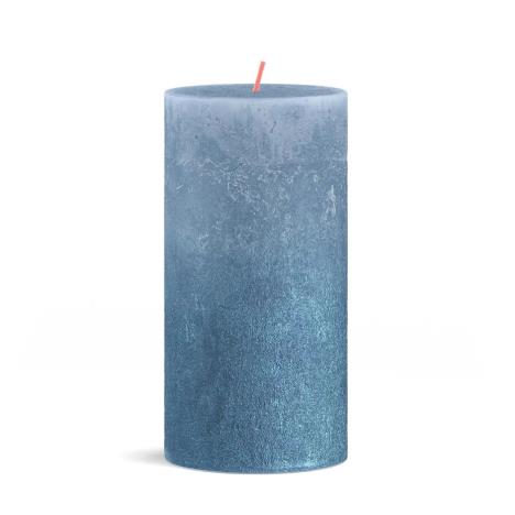 Bolsius Creamy Sky Blue & Blue Sunset Pillar Candle 13cm x 7cm  £7.19