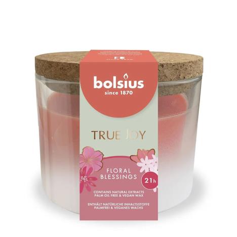 Bolsius Floral Blessings True Joy Glass Jar Candle  £10.79