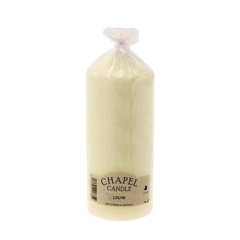 Chapel Candles Ivory Pillar Candle 13.5cm x 4cm  £2.96