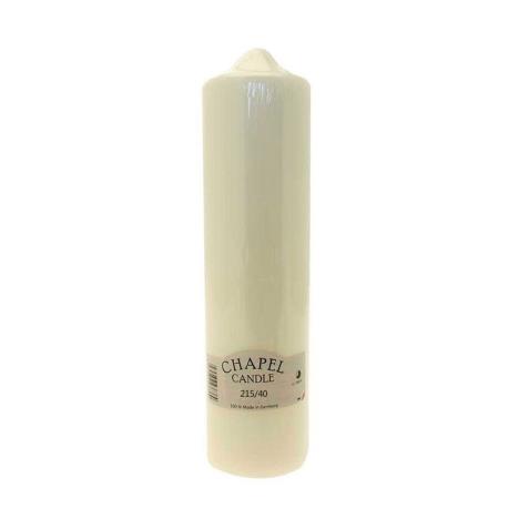 Chapel Candles Ivory Pillar Candle 21.5cm x 4cm  £4.76