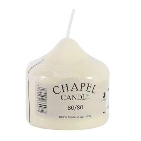 Chapel Candles Ivory Pillar Candle 8cm x 8cm  £5.93