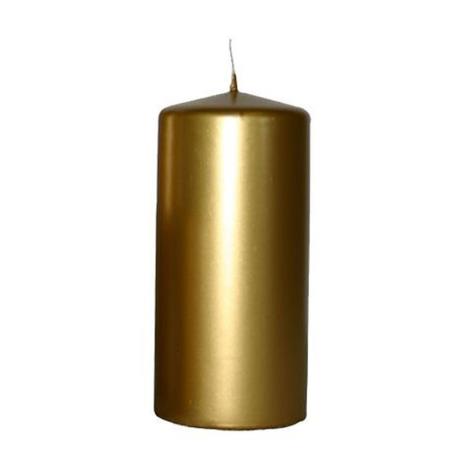 Bolsius Gold Pillar Candle 10cm x 6cm  £4.76