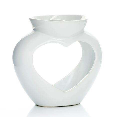 Ava May Dual Scent White Heart Shaped Wax Melt Warmer  £8.99