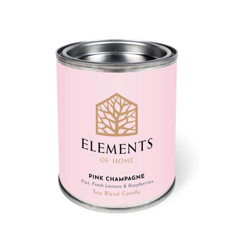 Elements of Home Pink Champagne Tin Candle  £8.99