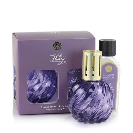 Ashleigh & Burwood Purple Fragrance Lamp & Blackcurrant & Cedarwood Gift Set  £35.96