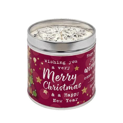 Best Kept Secrets Merry Christmas Festive Tin Candle  £8.99