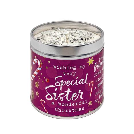 Best Kept Secrets Special Sister Festive Tin Candle  £8.99