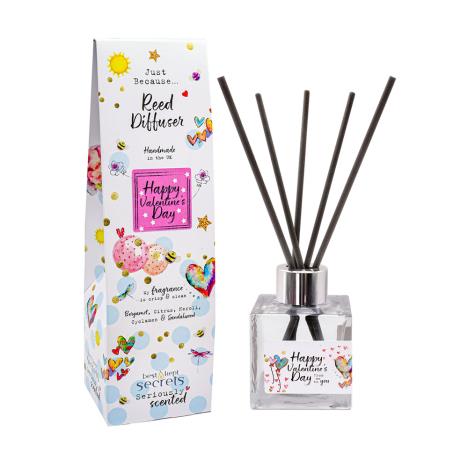 Best Kept Secrets Happy Valentines Day Sparkly Reed Diffuser - 100ml  (JB7HAPV23) - Candle Emporium