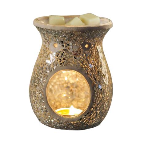 Sense Aroma Silver Crackle Wax Melt Warmer  £5.99