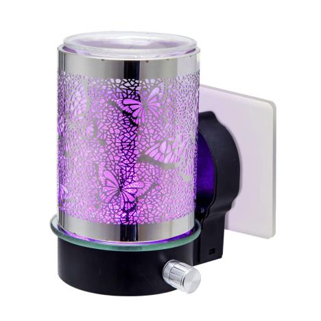 Sense Aroma Colour Changing Silver Butterfly Plug In Wax Melt Warmer  £21.14