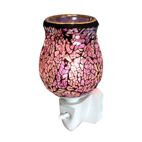 Sense Aroma Amethyst Crackle Tulip Mosaic Plug In Wax Melt Warmer  £13.04