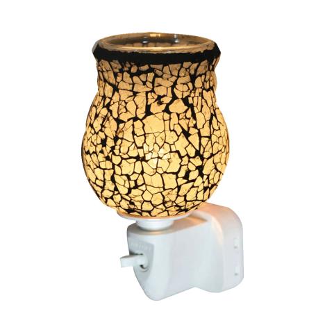 Sense Aroma White Crackle Plug In Wax Melt Warmer  £14.39