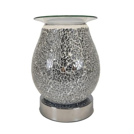 Sense Aroma Silver Mosaic Egg Shape Touch Electric Wax Melt Warmer  £23.84