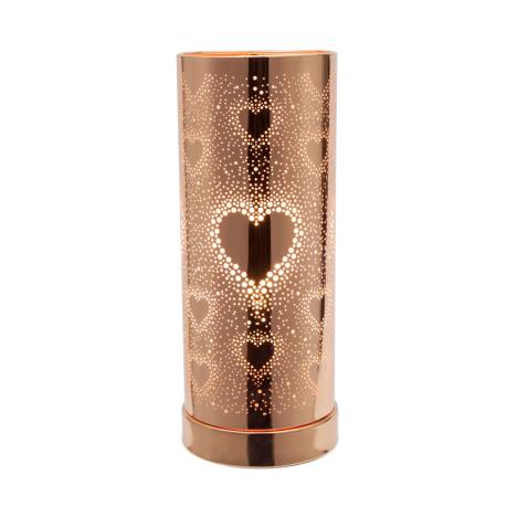 Sense Aroma White Rose Gold Hearts Touch Electric Wax Melt Warmer  £21.59