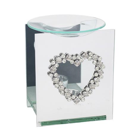 Desire Mirror Diamante Heart Wax Warmer  £6.59