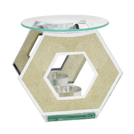 Desire Glitter Gold Hexagon Wax Melt Warmer  £6.59