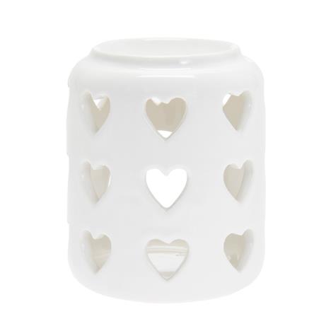 Desire Hearts White Ceramic Wax Melt Warmer