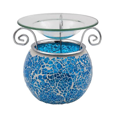 Desire Teal Crackle Mosaic Wax Melt Warmer