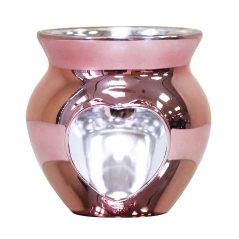 Desire Pink Polished Glass Heart Wax Melt Warmer  £5.99