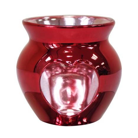 Desire Red Polished Glass Heart Wax Melt Warmer  £5.99