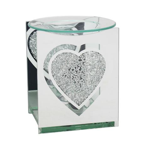 Desire Glitter Heart Mirror Wax Melt Warmer  £7.19