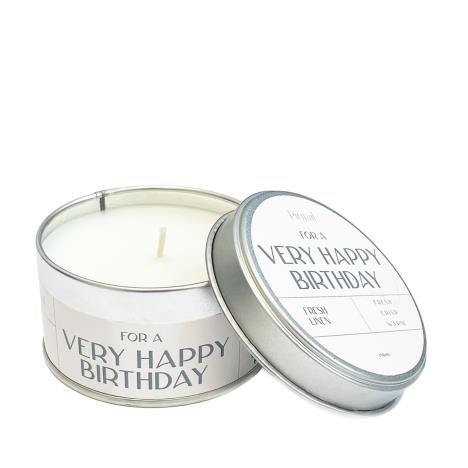 Pintail Candles Very Happy Birthday Tin Candle  £6.29