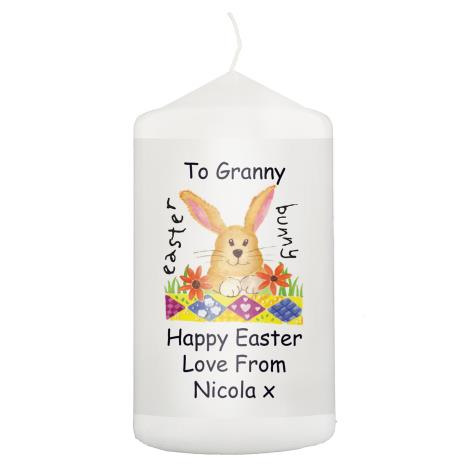 Personalised Easter Pillar Candle  £8.99