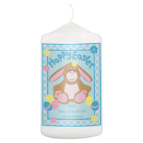 Personalised Happy Easter Bunny Pillar Candle  £8.99