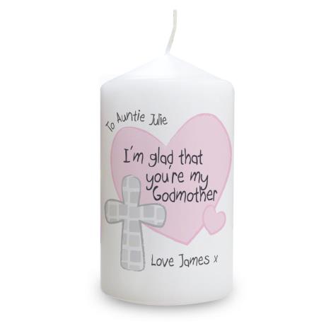 Personalised Godmother Pillar Candle  £8.99