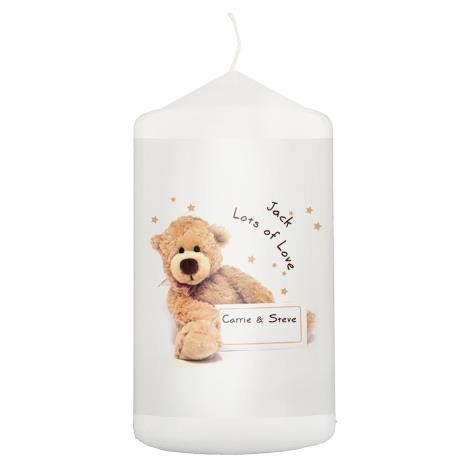 Personalised Teddy Pillar Candle  £8.99