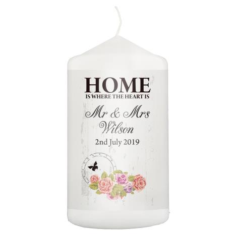 Personalised Shabby Chic Pillar Candle  £8.99