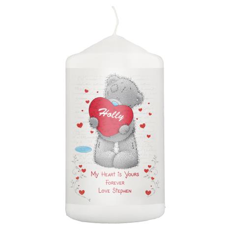 Personalised Me to You Bear Big Heart Pillar Candle  £11.69