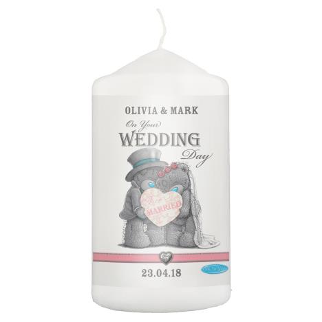 Personalised Me to You Wedding Couple Pillar Candle  £11.69