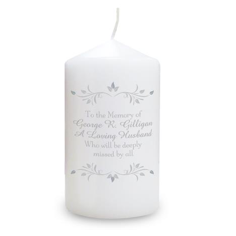 Personalised Sentiments Pillar Candle  £11.69