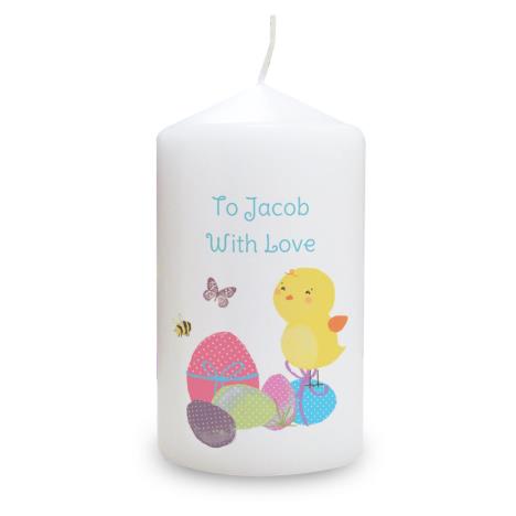 Personalised Easter Chick Pillar Candle  £8.99