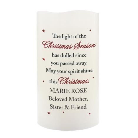 Personalised Christmas Season Memorial LED Candle  £13.49