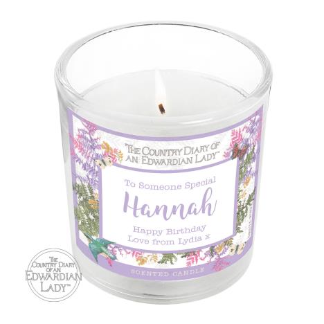 Personalised Country Diary Botanical Scented Jar Candle  £11.69