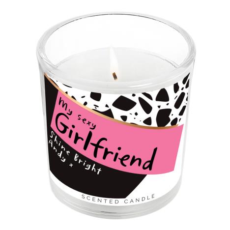 Personalised Pink & Black Scented Jar Candle  £8.99