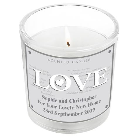 Personalised LOVE Scented Jar Candle  £8.99