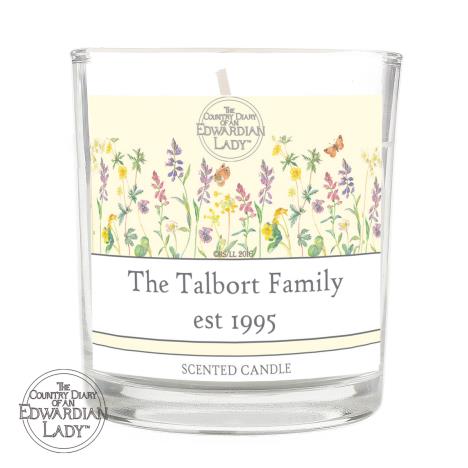 Personalised Country Diary Wild Flowers Scented Jar Candle  £11.69