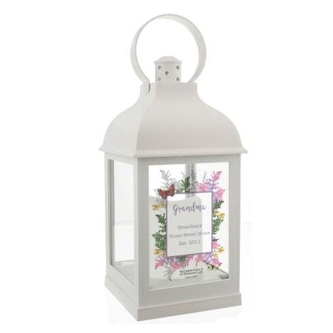 Personalised Country Diary Botanical White Lantern  £15.29