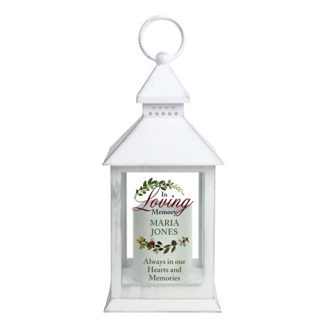 Personalised In Loving Memory White Lantern  £15.29