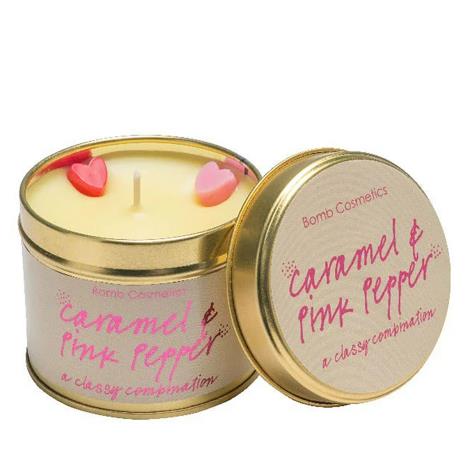 Bomb Cosmetics Caramel & Pink Pepper Tin Candle  £8.78