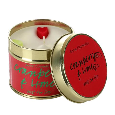 Bomb Cosmetics Cranberry & Lime Tin Candle  £8.78