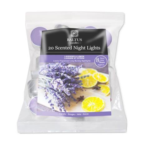 Baltus Lavender & Lemon 8 Hour Long Burn Tealights (Pack of 20)  £3.59