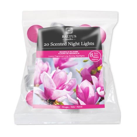 Baltus Magnolia Blooms 8 Hour Long Burn Tealights (Pack of 20)  £3.59