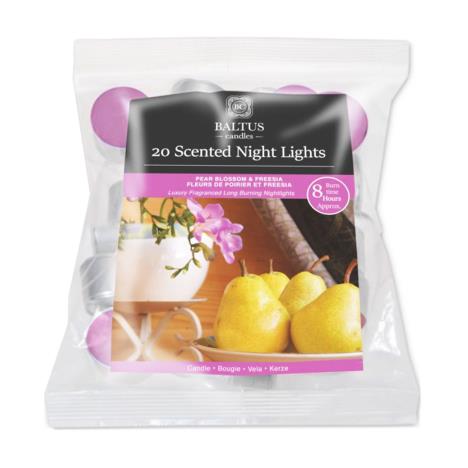 Baltus Pear Blossom & Freesia 8 Hour Long Burn Tealights (Pack of 20)  £3.59